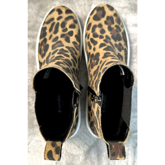 Blondo Flora Waterproof Leopard Print Sneaker Chelsea Boots Womens Size 8.5 - Picture 7 of 10